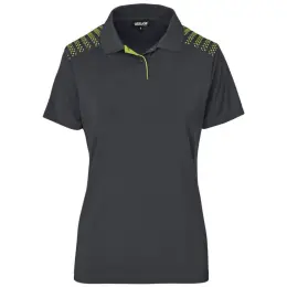 Ladies Aerogrid Golf Shirt Lime Front